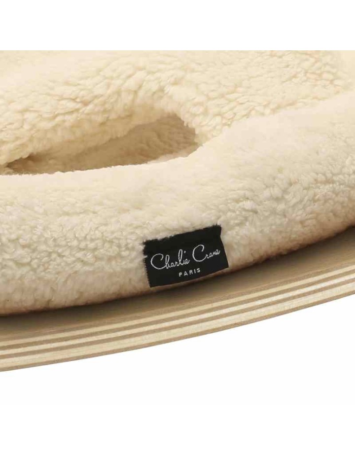 Transat LEVO Hêtre / Coussin Fur Milk