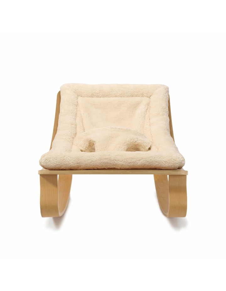 Transat LEVO Hêtre / Coussin Fur Milk