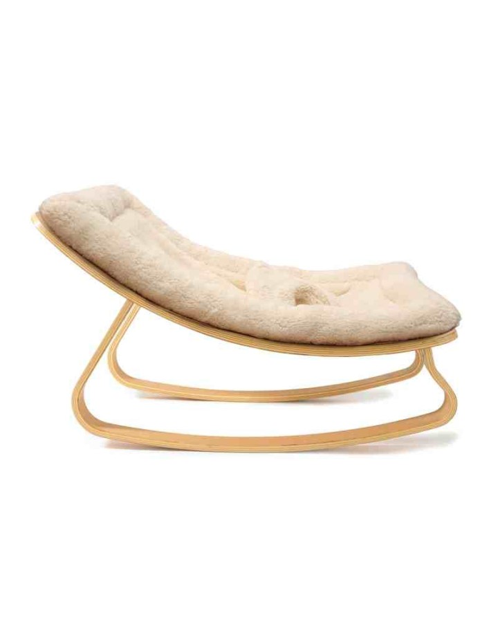 Transat LEVO Hêtre / Coussin Fur Milk