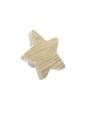 Patère étoile bois brut - LA CABANE DE BOIS