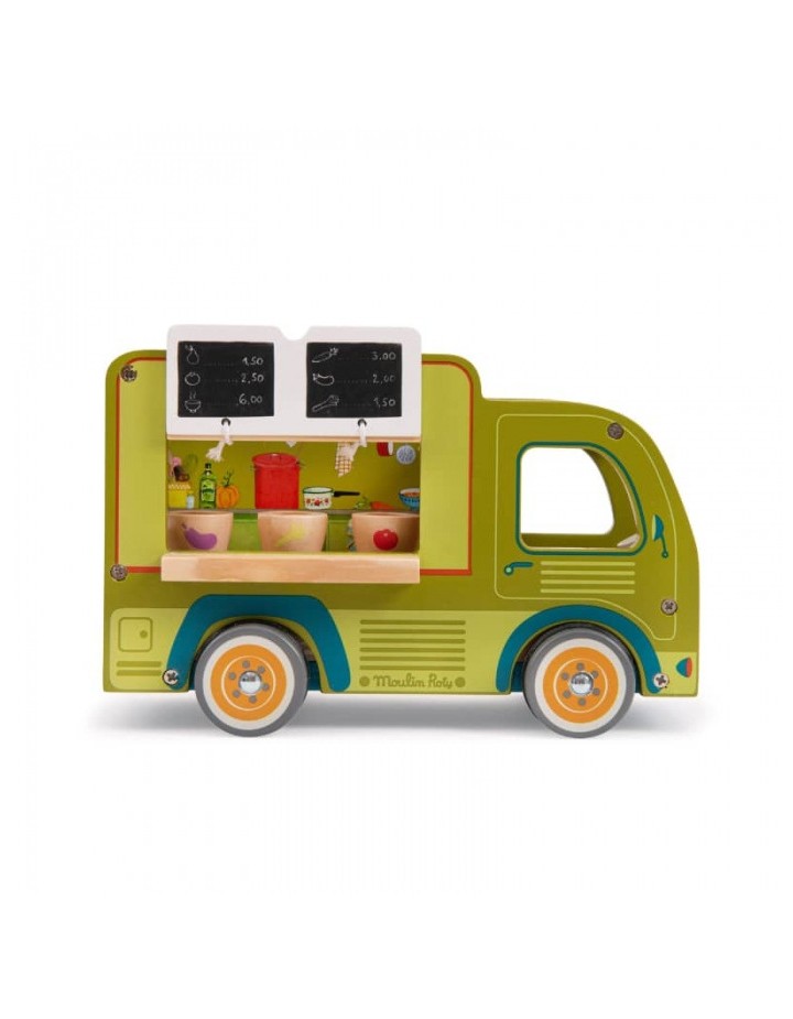 Camion restaurant en bois La Grande Famille - MOULIN ROTY