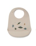 Bavoir en silicone Tilda Space multimix - LIEWOOD