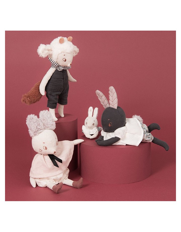 Poupée lapin Lune Après la pluie - MOULIN ROTY