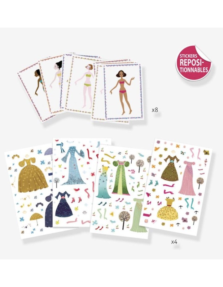 Stickers robes des 4 saisons