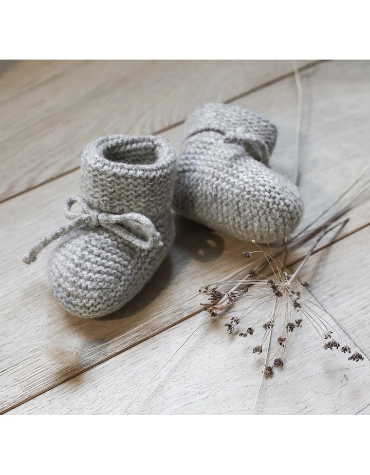 Chaussons Suzon gris foncé - PETIT PICOTIN