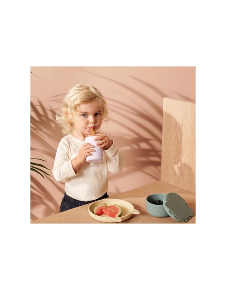 Pailles en silicone Badu Safari Mustard multi mix - LIEWOOD