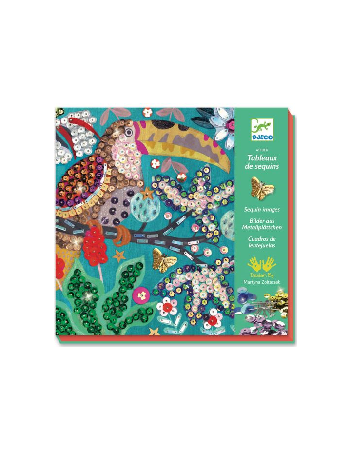 atelier tableaux de sequins