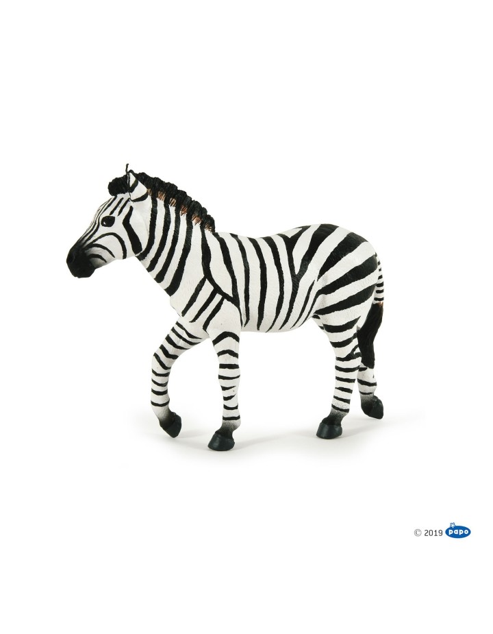 Figurine Zèbre mâle Papo – Animal sauvage réaliste pour enfant 3 +