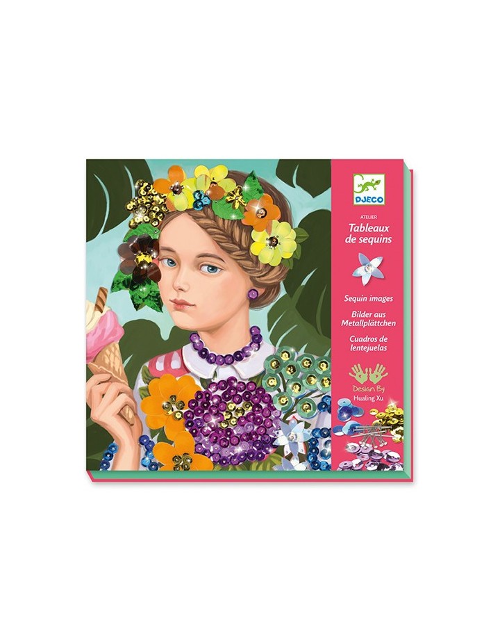 Atelier tableaux de sequins