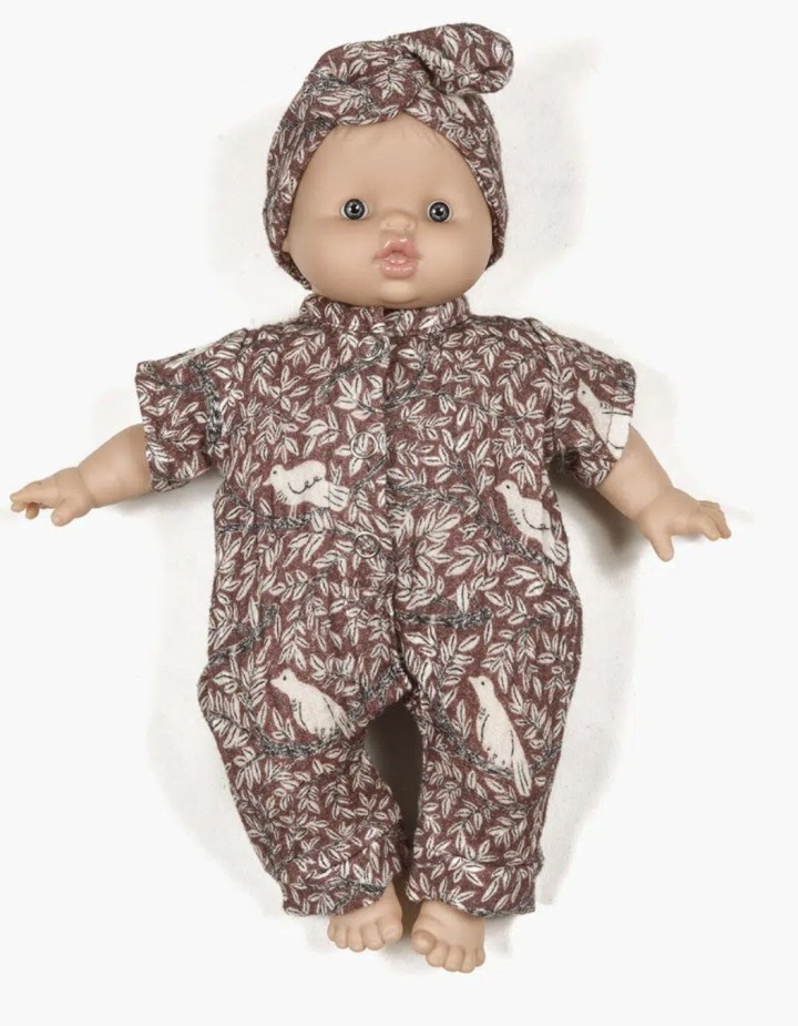 Vêtements Pour Poupée Minikane (28-34 Cm) - Combinaison Et Headband - Fait Main En France