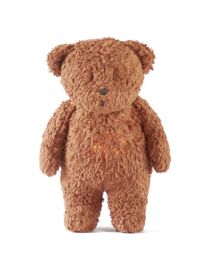 Peluche Veilleuse Musicale Ourson Caramel