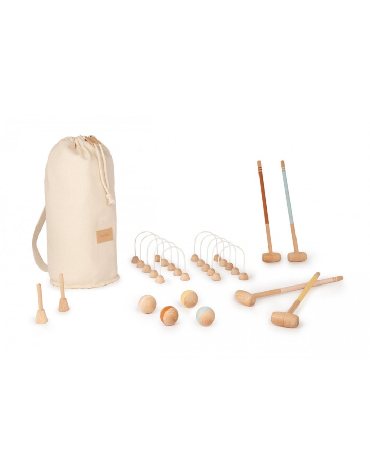 Mini jeu de croquet en bois - NOBODINOZ