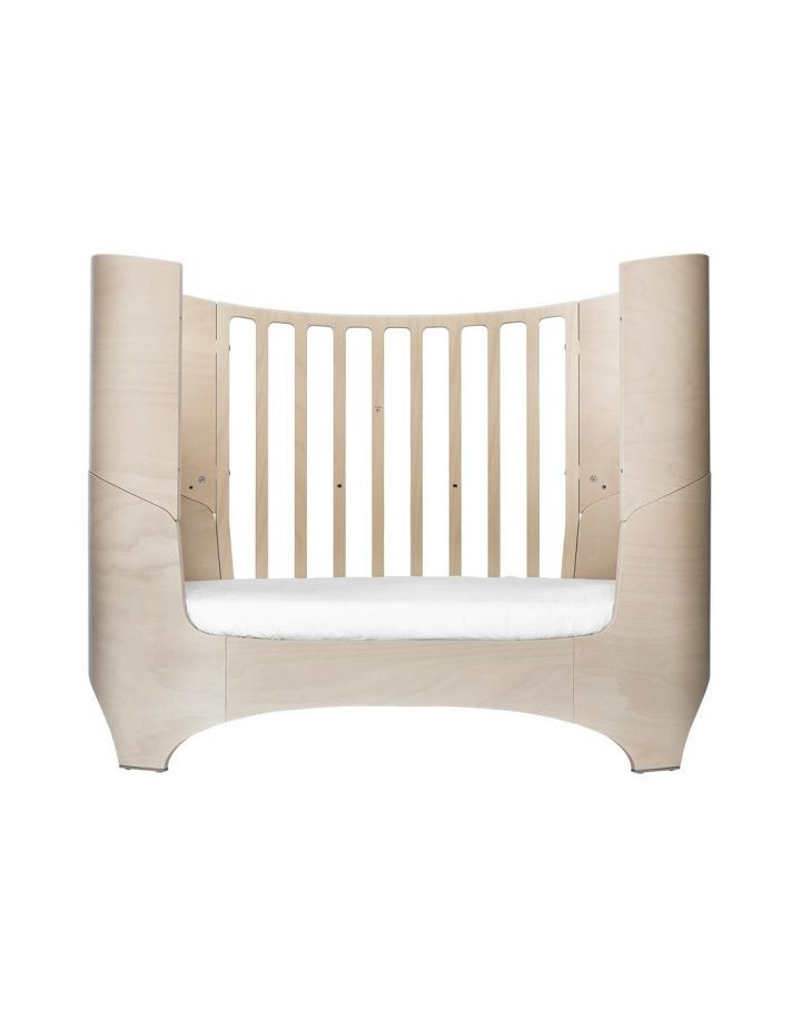 Lit ovale évolutif avec matelas confort beige - LEANDER