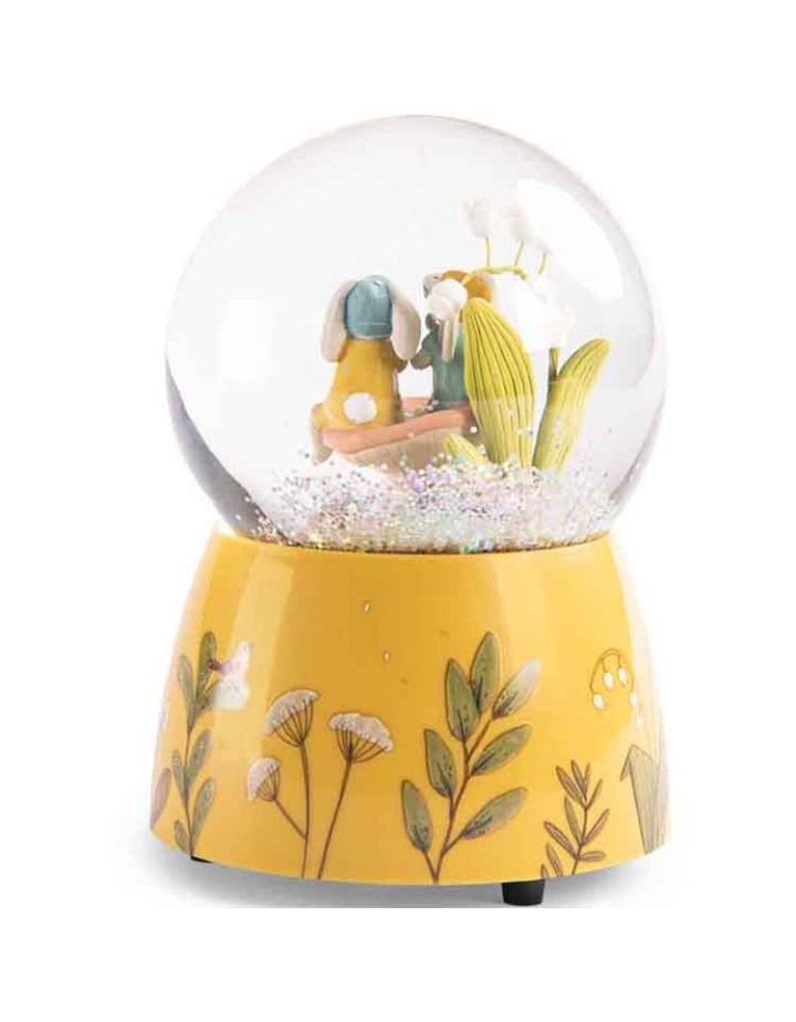 Boule A Neige Musicale Trois Petits Lapins - Moulin Roty