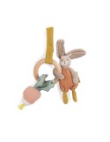 Hochet anneau bois lapin Trois petits lapins - MOULIN ROTY