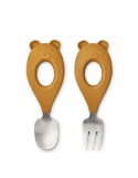 Set de couvert Stanley Mr bear golden caramel - LIEWOOD