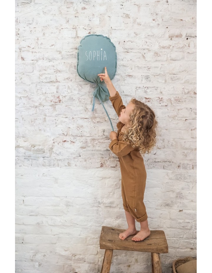 Ballon Gaston personnalisable Vert d'eau - PETIT PICOTIN