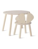 Table Et Chaise Souris En Bouleau - Nofred
