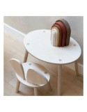 Table Et Chaise Souris En Bouleau - Nofred