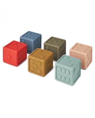 Cube à formes empilables jouet bébé sans plastique