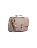 Petit Cartable Froufrous Paillettes Cuivre Maternelle/CP  - CARAMEL & CIE