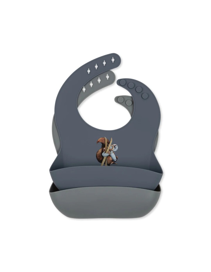 Lot de 2 Bavoirs Val D'Isère silicone - KONGES SLOJD