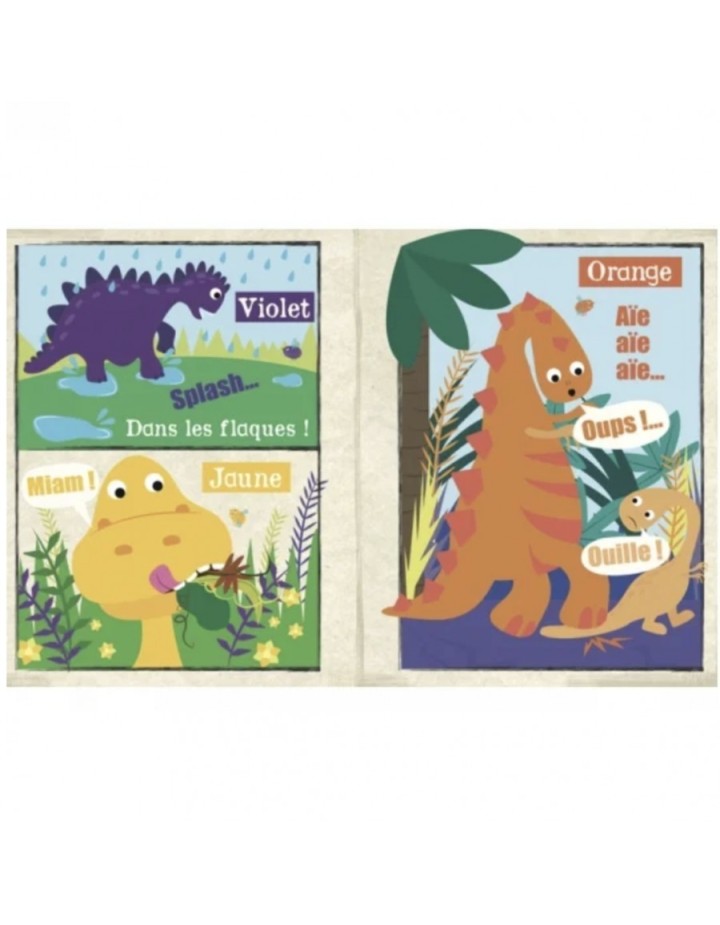 Livre d'éveil en tissus dennis dino - LIEWOOD