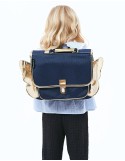 Petit Cartable Ailé Bleu Nuit Caramel&Cie