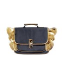 Petit Cartable Ailé Bleu Nuit Caramel&Cie