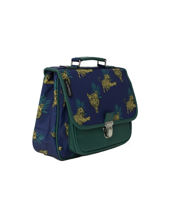 Petit Cartable Tigres Du Bengale Caramel & Cie