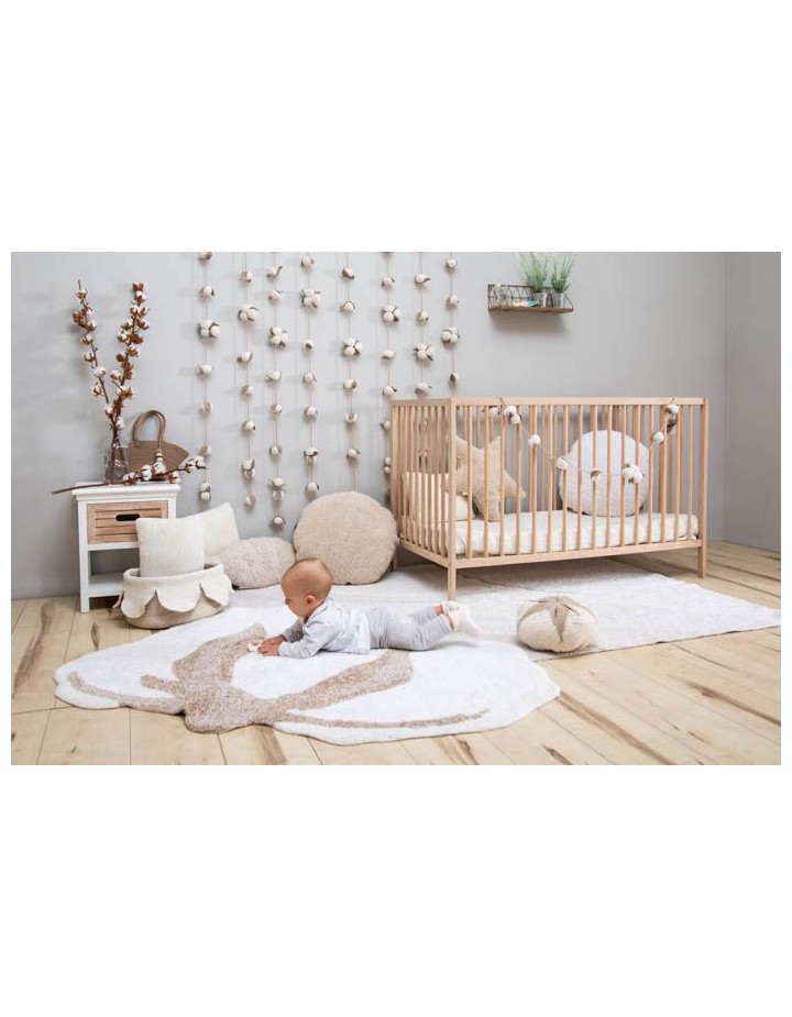 Tapis Lavable fleur de coton - LORENA CANALS