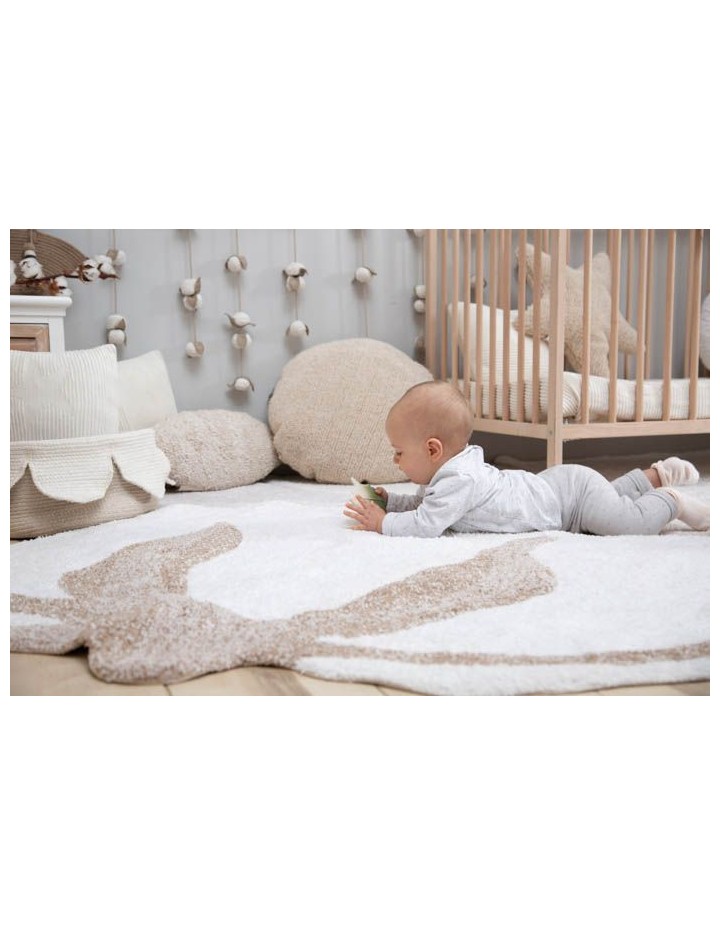 Tapis Lavable fleur de coton - LORENA CANALS