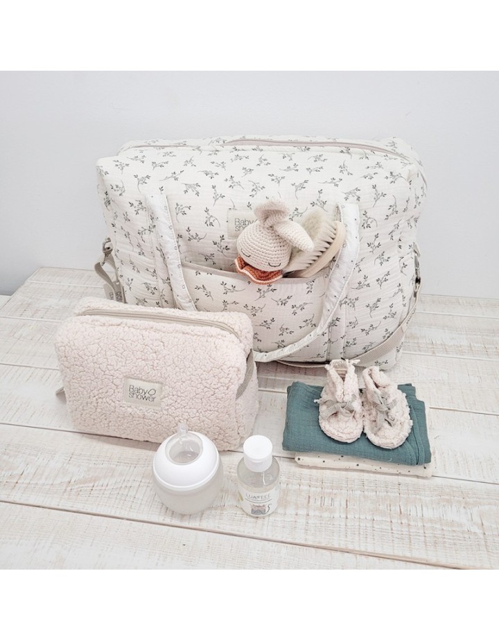 sac maternite camila olive bloom- BABYSHOWER