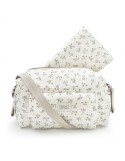 Sac à langer camila olive bloom canvas-BABYSHOWER
