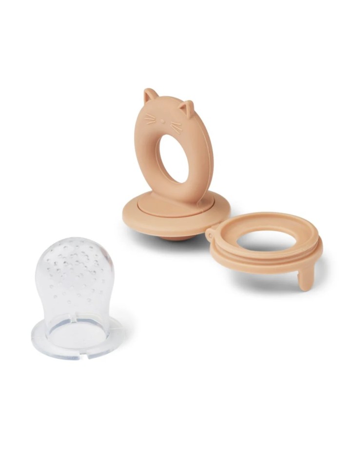 Lot De 2 sucettes d'aliments ou grignoteuses MIRANDA Peach - BIBERON - LIEWOOD