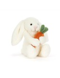 PELUCHE LAPIN BASHFUL BUNNY CARROT LITTLE - PELUCHES ET DOUDOUS - JELLYCAT