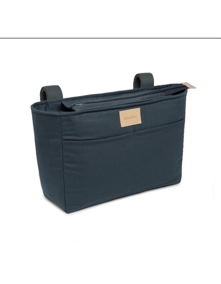 Organisateur de poussette Hyde Park – bleu carbone| Nobodinoz Accessoire poussette