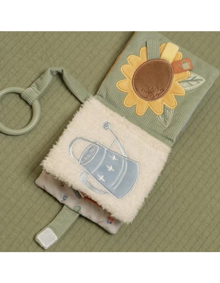 Livre d'activités en tissu pour poussette littl farm - jeu d'éveils - Little dutch