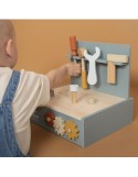mini etabli en bois - jeu d'imitation bricolage - little dutch