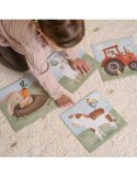 puzzle 4 en 1 little farm - Puzzle dés 2 ans - LITTLE DUTCH