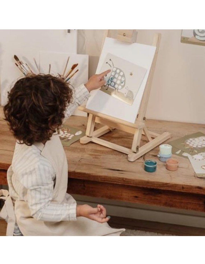 set de peinture au doigt forest friends - loisirs créatifs dés 3 ans - little dutch