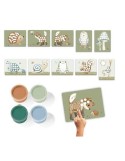 set de peinture au doigt forest friends - loisirs créatifs dés 3 ans - little dutch