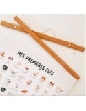 Support magnétique en bois Affiche Mes Premières Fois- LES PETITES DATES