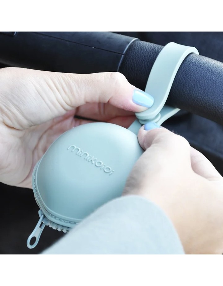 Etui à sucette en silicone beige