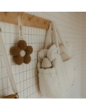 ATTACHE TÉTINE FLEUR MOUMOUTE BEIGE ATTACHE TÉTINE FLEUR MOUMOUTE BEIGE