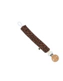 ATTACHE TÉTINE LÉO MARRON