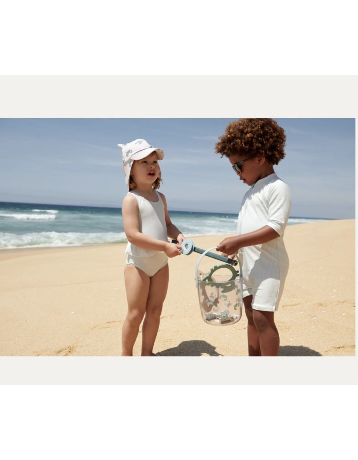 I- COMBINAISON DE BAIN MAX RAYÉ BLEUE