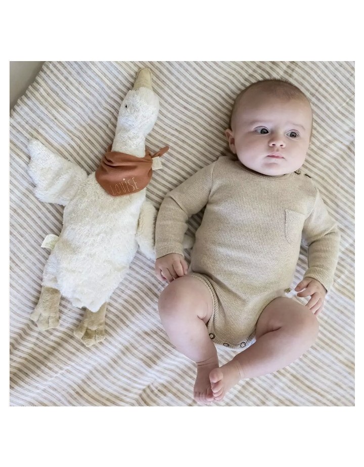 Doudou bouillote oie ALBA Biscuit