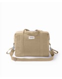 Sac à langer Darcy – Coton recyclé Beige | Puériculture pratique & stylée