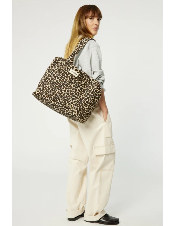 I- Sac 24H CELESTIN Leopard beige sand